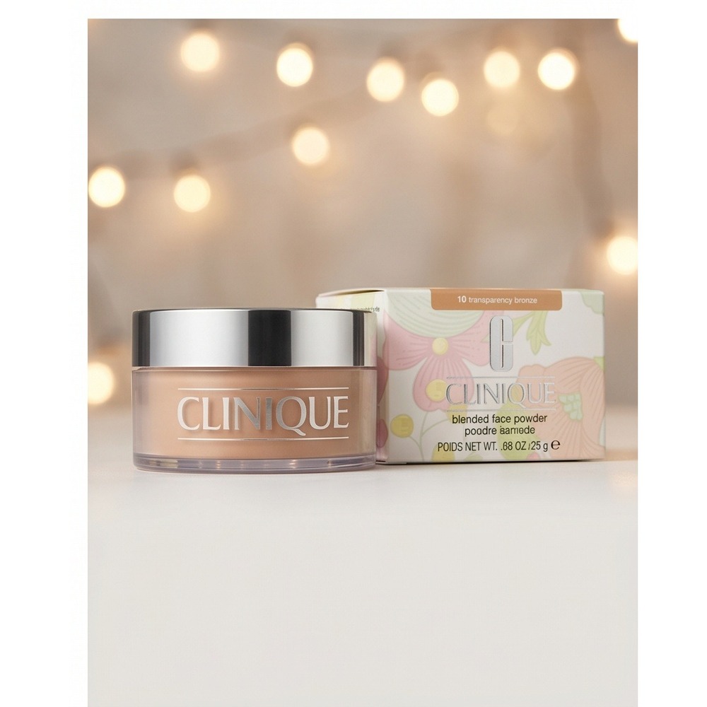 Clinique Blended Face Powder 10 Transparency Bronze Loose Makeup .88oz 25g NIB